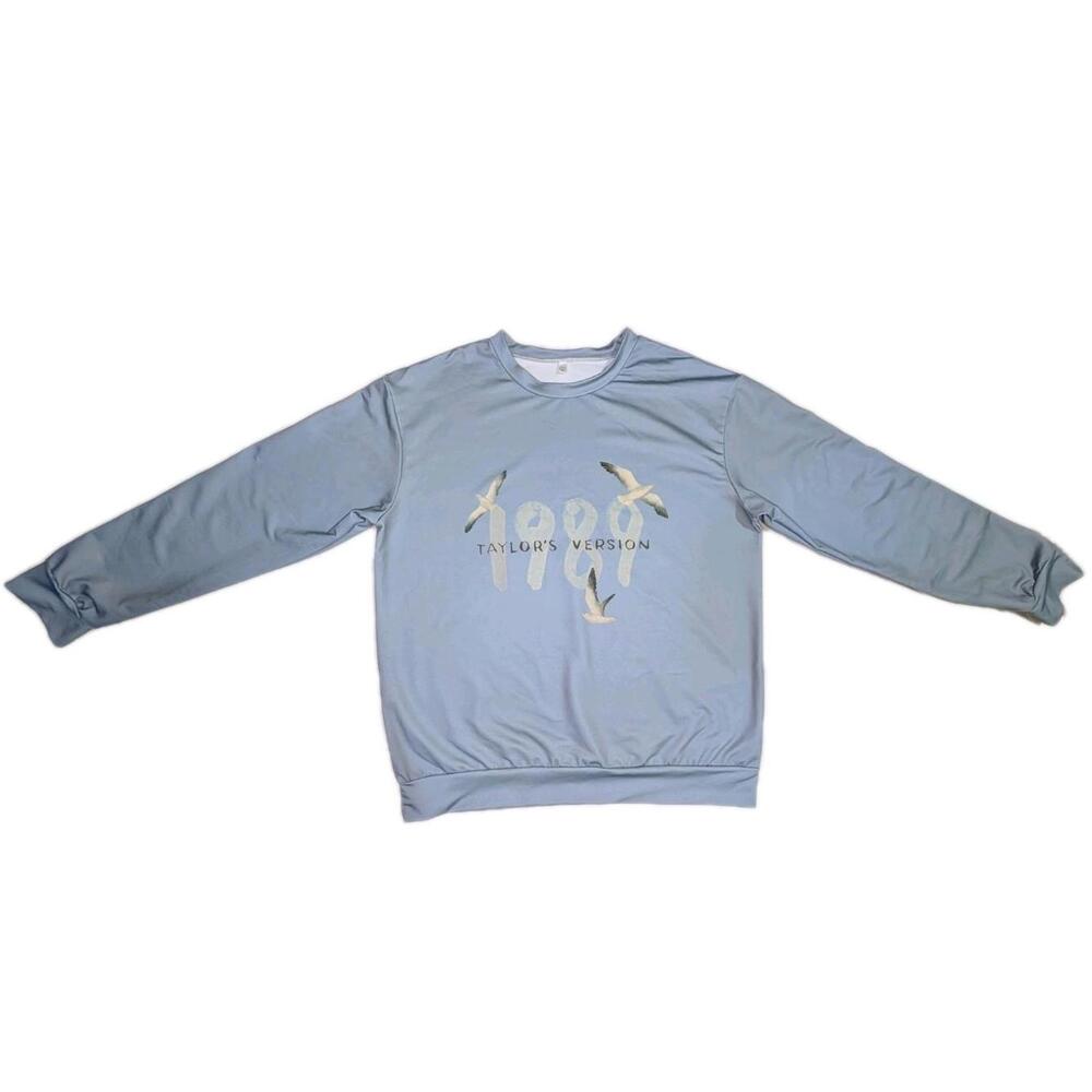 Taylor Swift 1989 Tour Baby Blue Longsleeve XL Band Tee Eras Showgirl Christmas